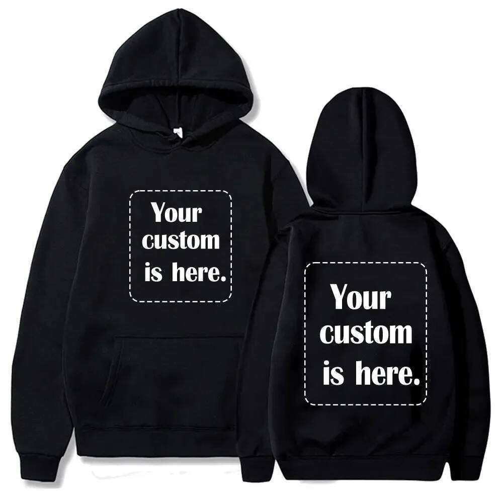 2024 Custom Printed Men Women Hoodie Loose Casual Clothing Fashion LongSleeve Hooded Pullover Personality Streetwear Sweatshirts Z260314
