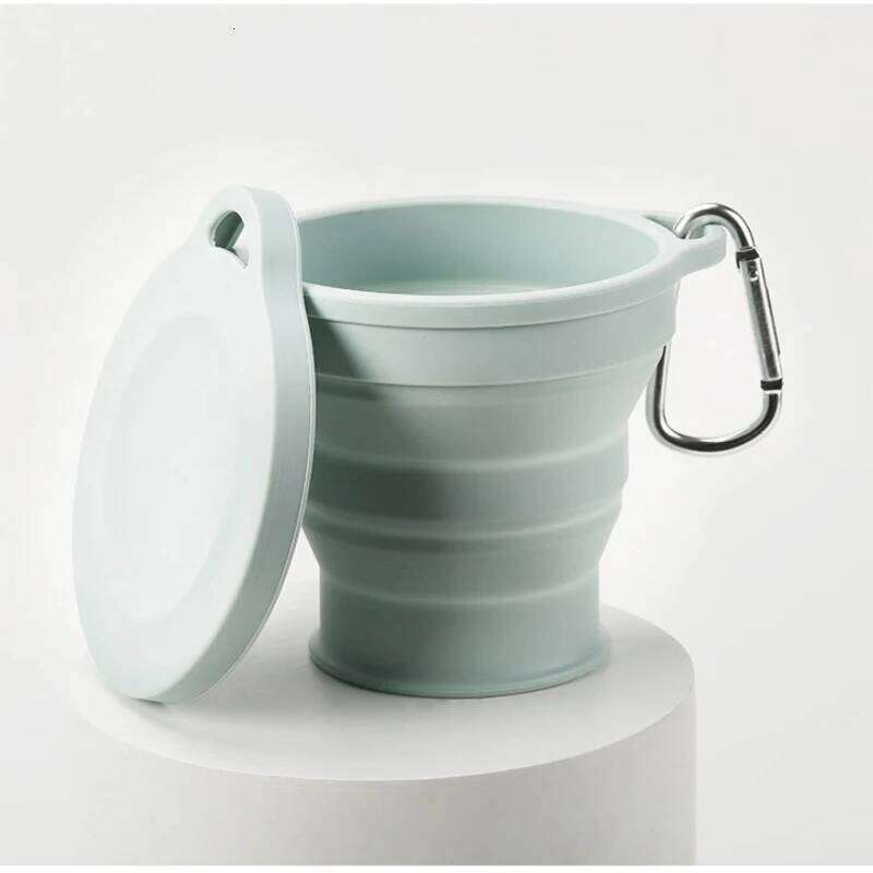 Foldable Silicone Water Leakproof Lightweight Portable Food-Grade Reusable Travel Camping Hiking Outdoor Activities Cup Z260313