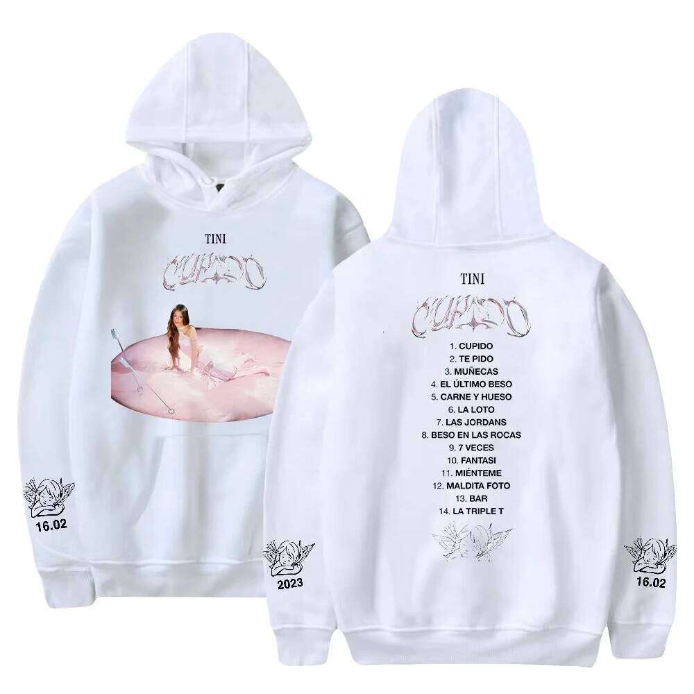 New Stoessel Hoodie Cupido Albume Merch 2023 Tini Tour Long Sleeve Streetwear Men Women Hooded Sweatshirt Fashion Clothes Z260315