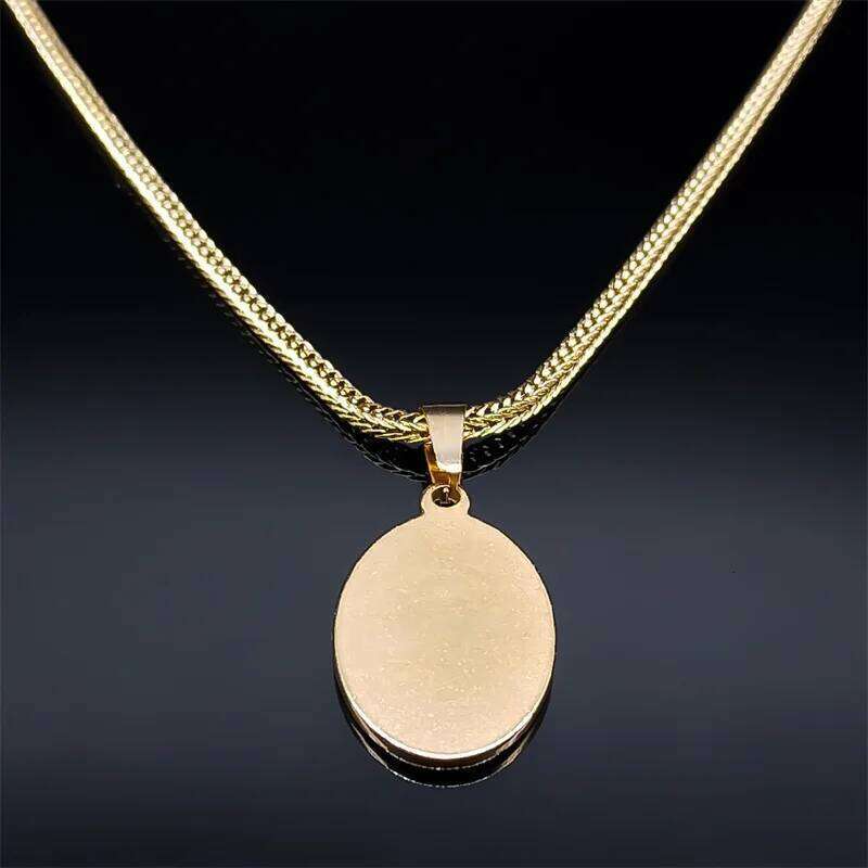 St.Michael Archangel Metal Necklace Stainless Steel Protect Me Saint Angel Necklaces Orhodox Amulet Christian Jewelry collar H260312