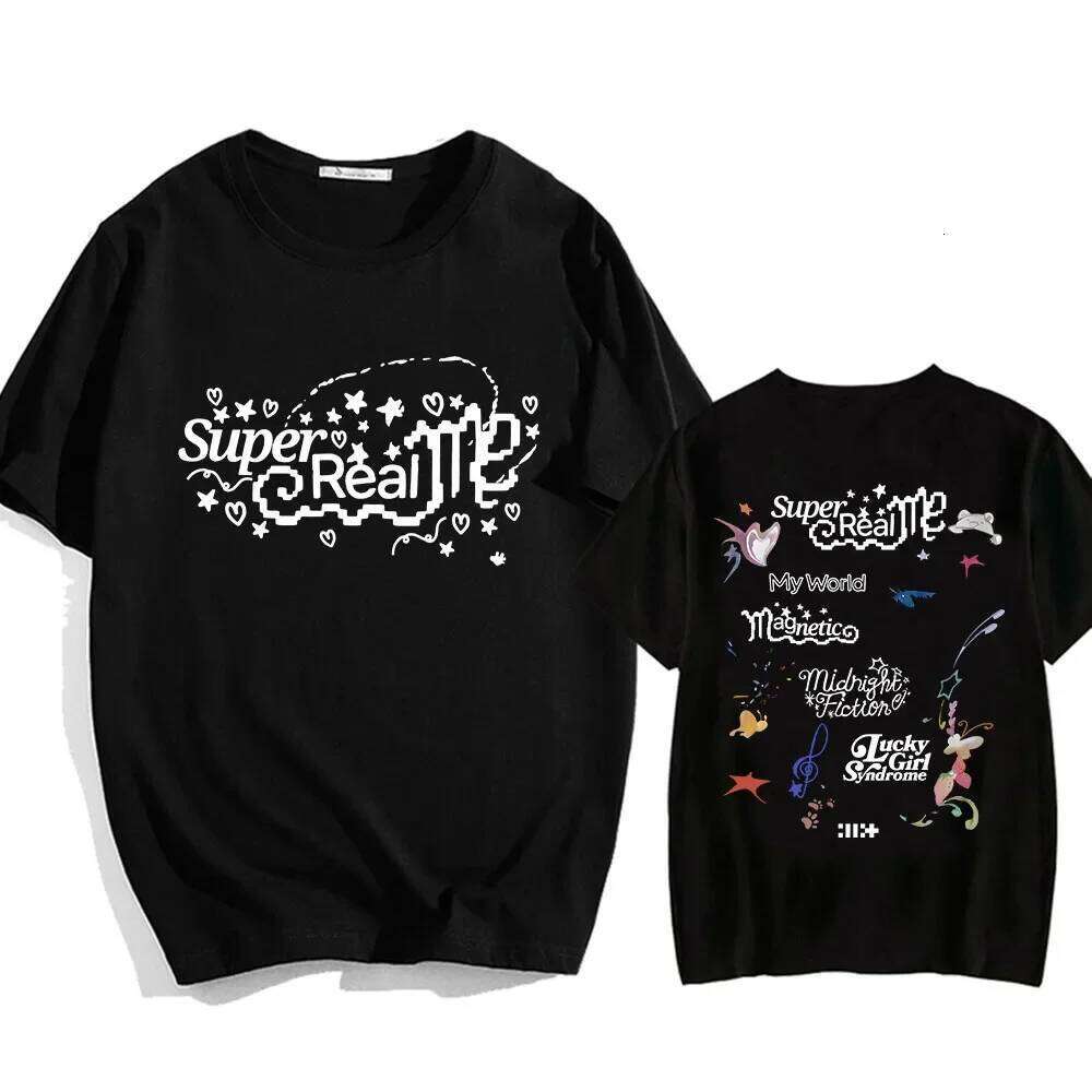 ILLIT Girl Band T-shirt Summer Women Men Tee-shirt Streetwear Korean Style Graphic Printing Tshirts Hombre Aesthetic Z260313
