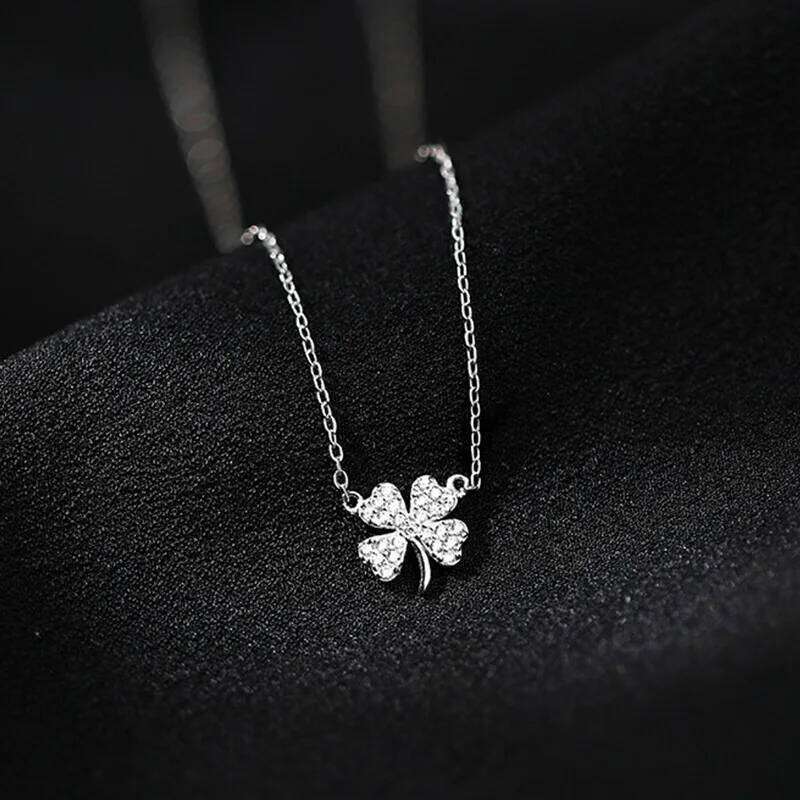 Exquisite Cr Pendant Necklaces for Women Korean Romantic Sweet Girlfriend Zircon Clavicle Jewelry Gift H260312