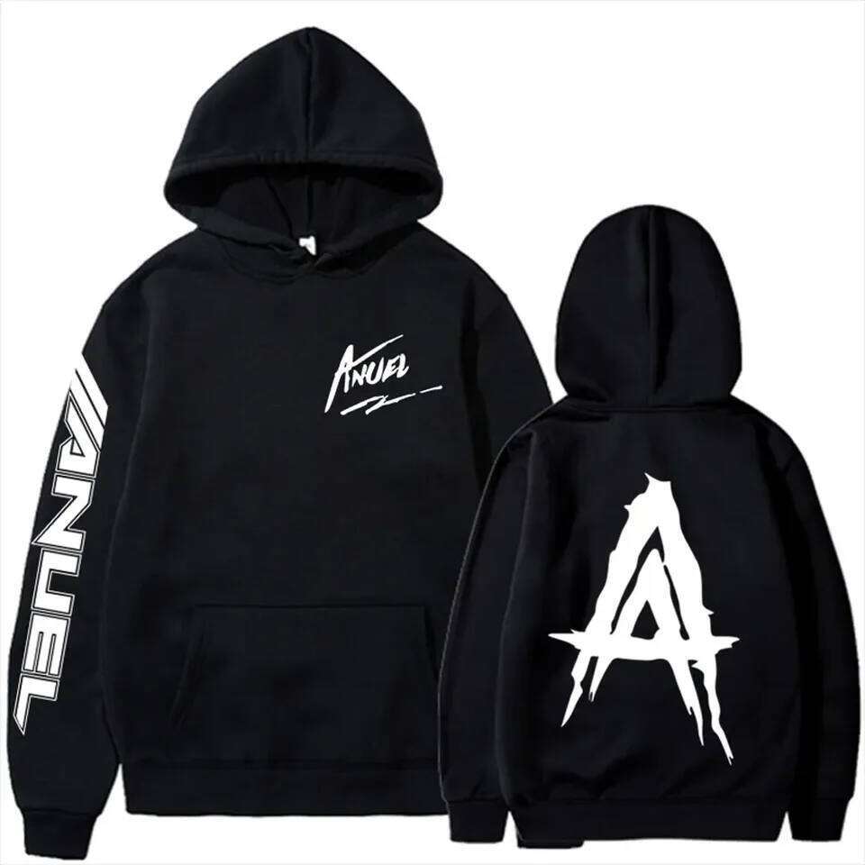 New Rapper Anuel AA Printed Hoodies Men Woman Fashion Hoodie Singer Graphic Printing Sweatshirts for Fans Fleece Streetwear Z260315