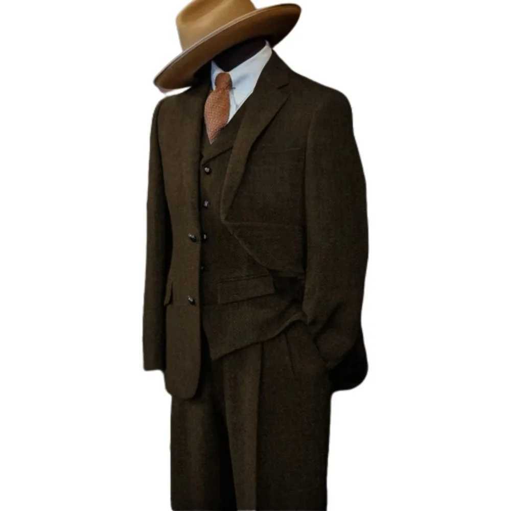 Mens Formal Ternos Classic Business Suit Unique Single Breasted Blazer Set for Elegant Professional Wear M260313