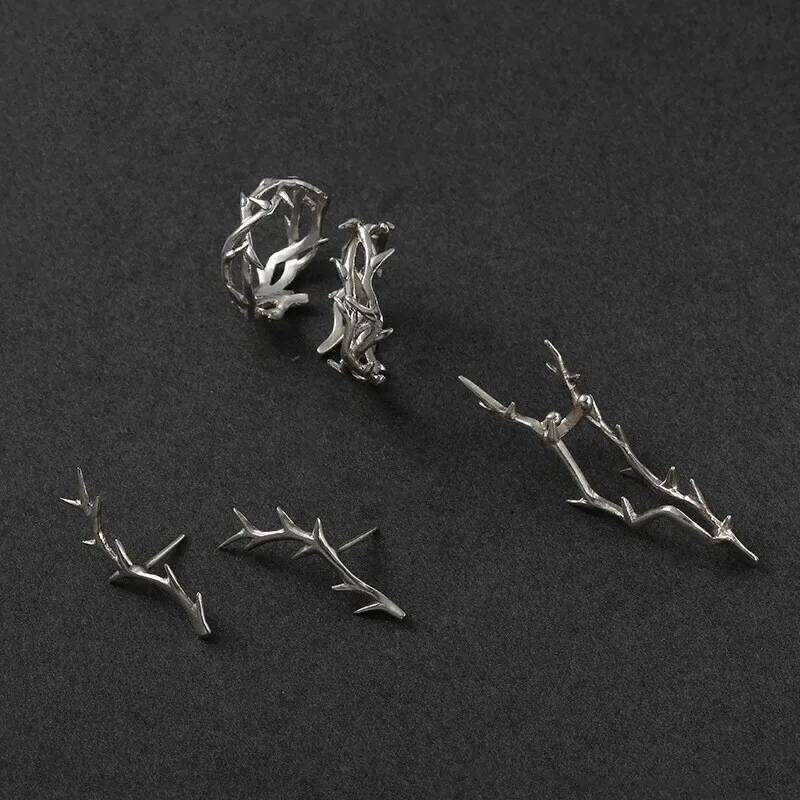 Vintage Ins Style Adherence Men's Women's Rings with Branches, Thorns, Couples' Ring Gifts, Fashion and Personality H260312