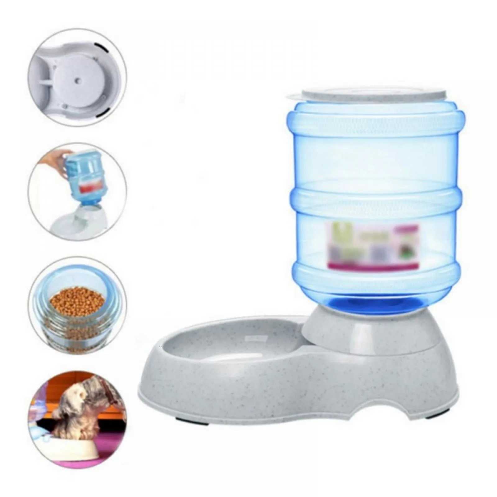 Large Capacity Automatic Pet Water Dispenser Dog Bowl Food Grade Plastic Pet Feeder Water Supply Dog Watering Supplies H260313