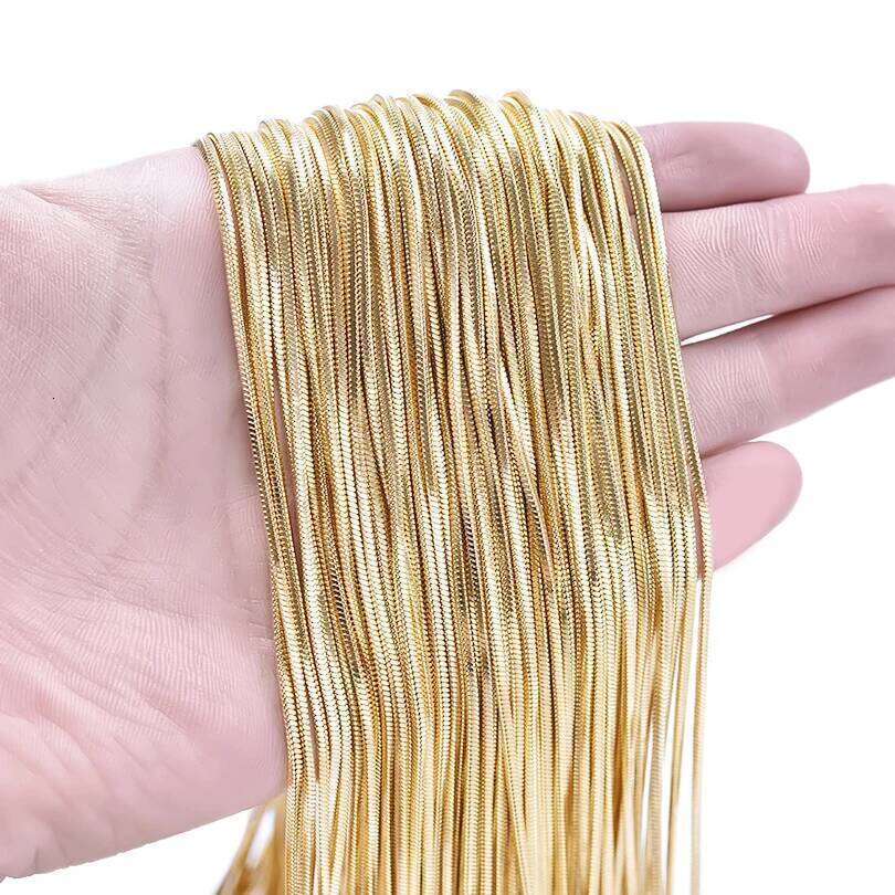 Wholesale 45/50/60/70cm Snake Long Chain Necklace Stainless Steel Necklaces For Women Men Jewelry Neck Chokers Catenina Collana H260312