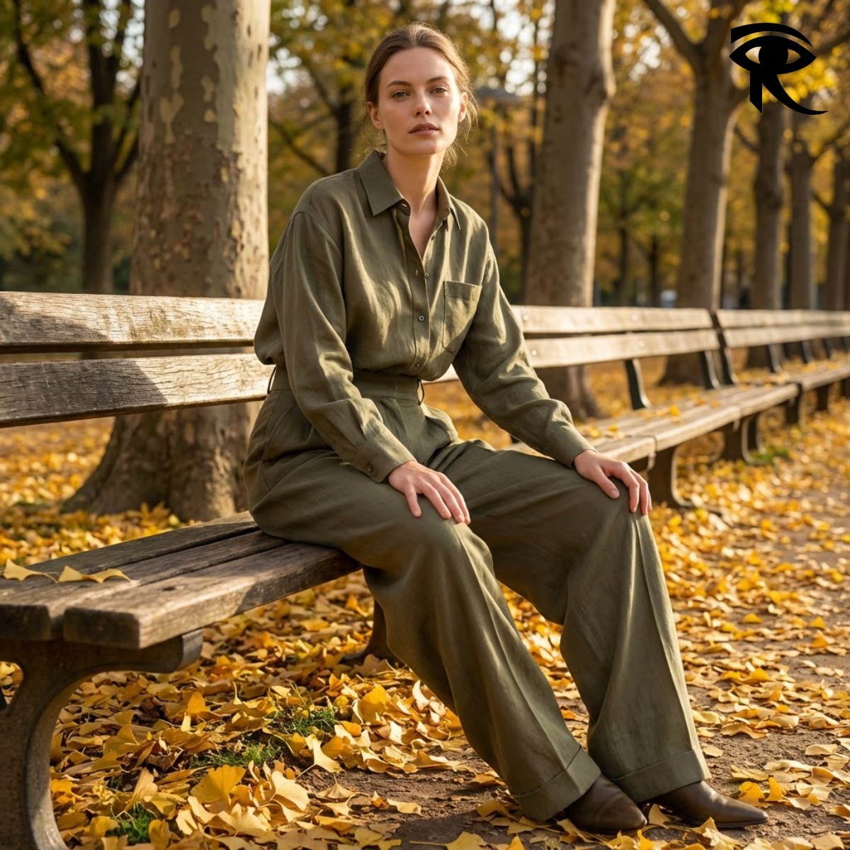 2026 New French Milan Fashion Women's Shirts and Trousers Two-piece Set Cardigan Long-Sleeved Shirt Loose Elegant Retro Women Two Piece Pants Des