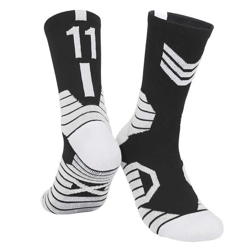 Number Basketball Socks Non-Silp Men Professional Sports Socks Middle Thickened Towel Bottom Child Team Match baloncesto Socks D260313