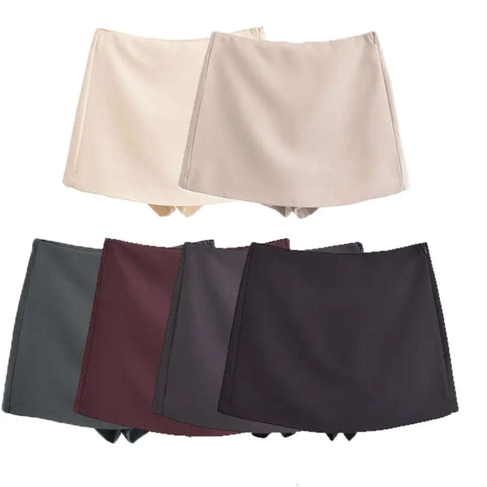 2025 Spring Casual Chic Women Solid Short Slim Straight Fashion Streetwear Mini Skirt Z260314