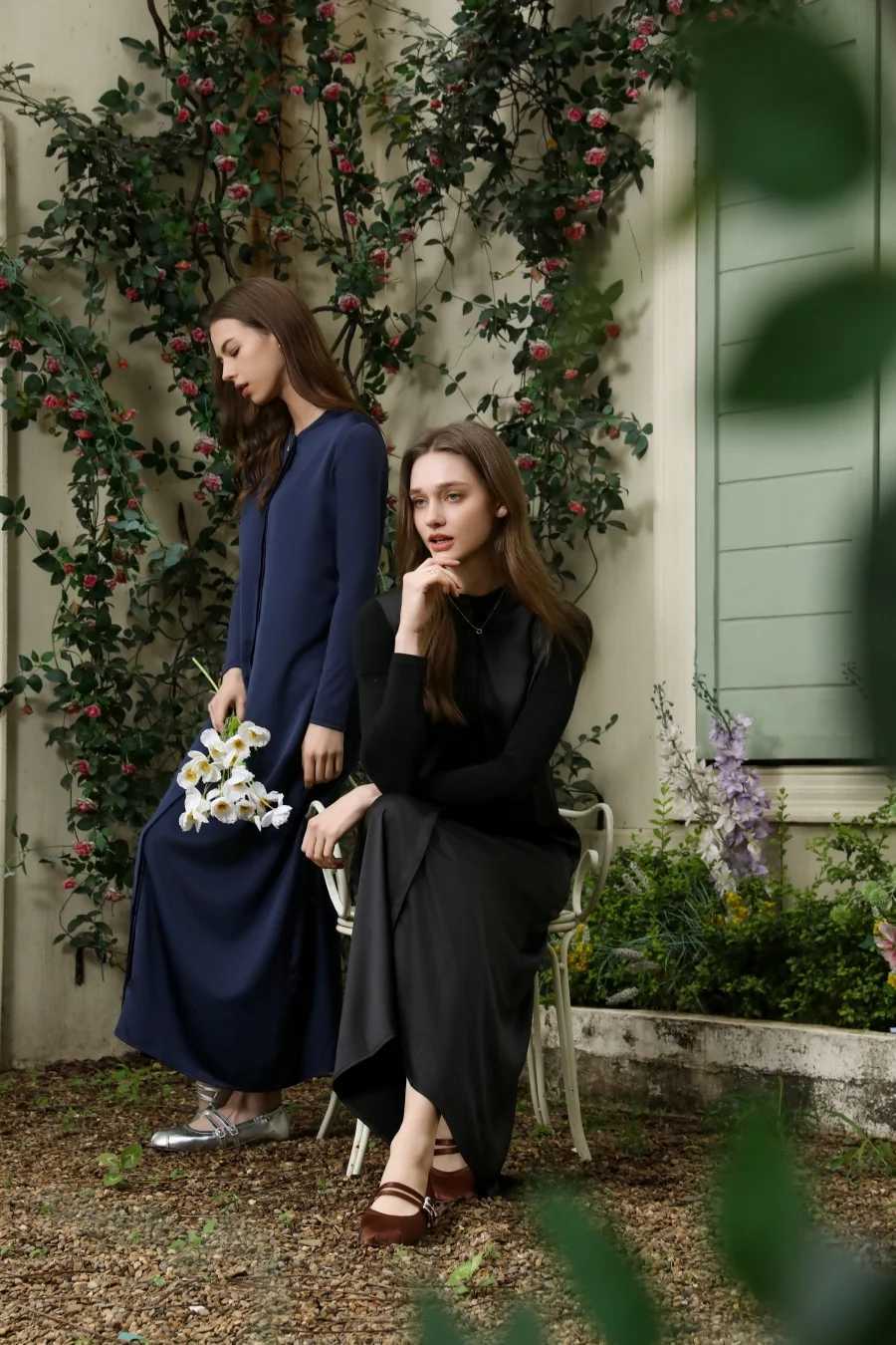 AS 2025 light matte satin dress Jersey modal sleeve super comfortable woman dressT260316