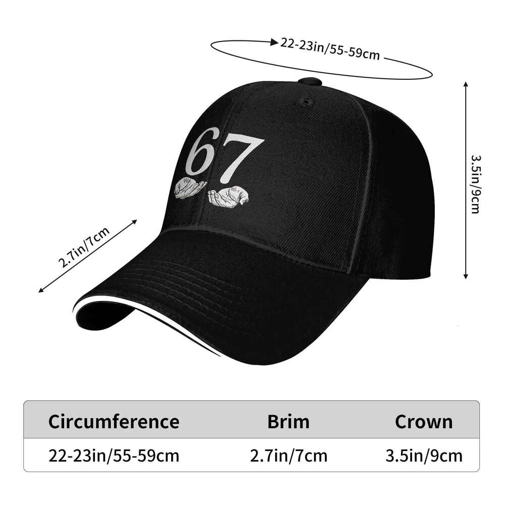 Summer Casual Cap Six Seven Hand Sign Minimalist Design Tennis Skate Hip Hop Hats For Couple Women Baseball Caps Z260313