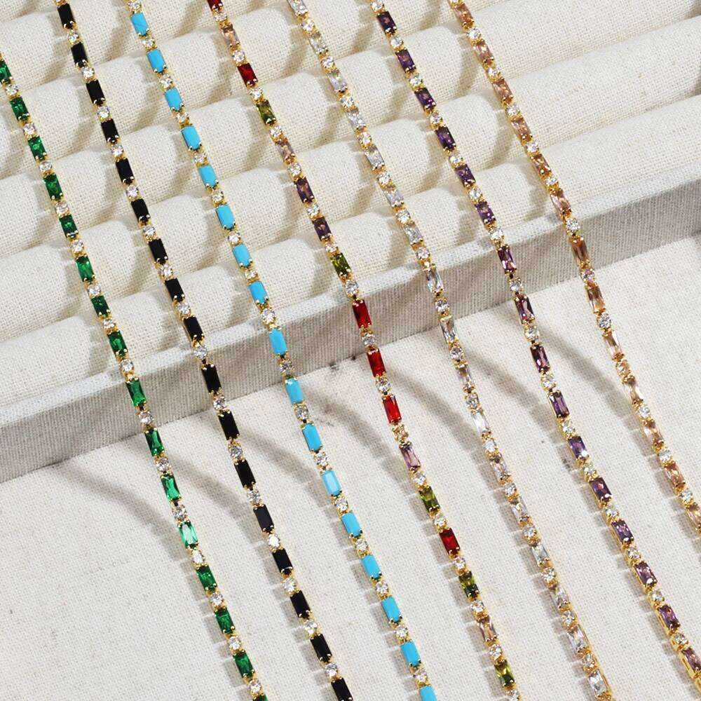 Sexy Choker Iced Out Tennis Chain Necklace For Women Cubic Zircon Crystal Short Hiphop Neck Accessories Jewelry H260312