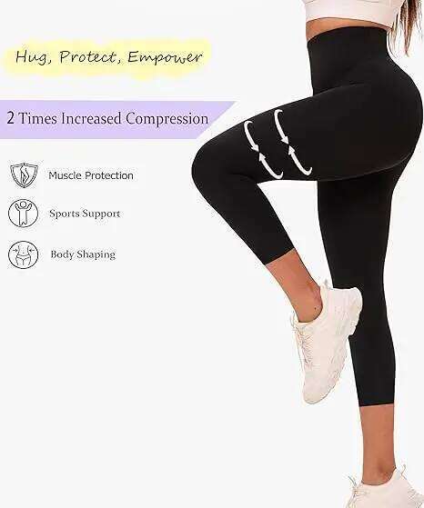 Women's Compression Yoga Pants Butt Lifting Leggings Seamless High Rise Slim-Fitting Stretchy Workout Gym Casual 26Y0313