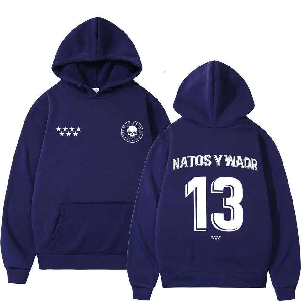 Rapper NATOS WAOR 13 Sweatshirts Men Women Fashion Hip-hop Pullover Autumn Winter Loose Casual Gothic Punk Tracksuit Streetwear Z260314