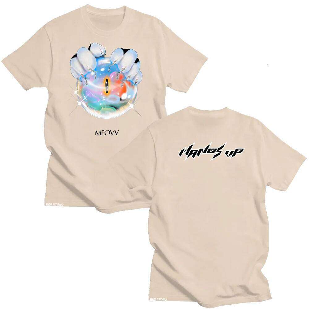 MEOVV Hands Up T shirts 2025 Fashion Unisex Cotton Short Sleeve Summer Men Women Graphic Tees Kpop Oversized T-shirts Streetwear Z260314