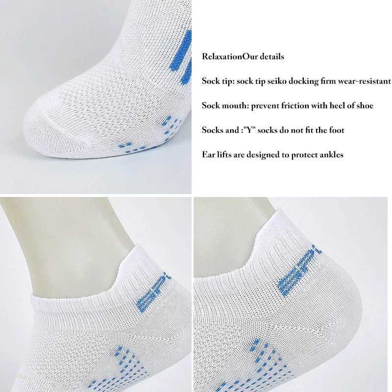 3Pairs/Lot Running Socks men Woman Basketball Breathable Anti Slip Sport Fitness Cycling Walking Cotton Athletic No Sweat Sock D260313