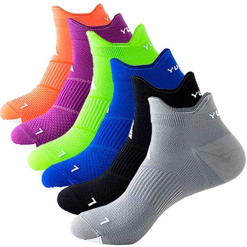 Running Nylon Short Socks for Women Men Four Season Drying Breathable Non Slip Marathon Cycling Sports Socks ONLY 1Pair D260313