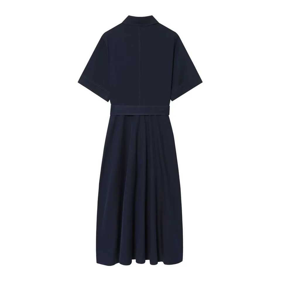 2026 new womens clothing European and American style commuting simple casual fashion short sleeved shirt style dressT260314