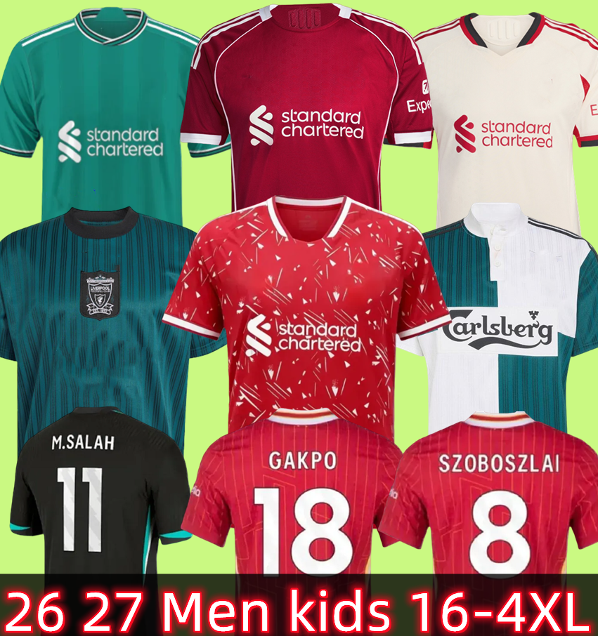 26 27 liverpool soccer jerseys 2024 liverpool fc football kits jersey men kids Kits liverpool 23 24 SALAH DARWIN ALEXANDER DIO