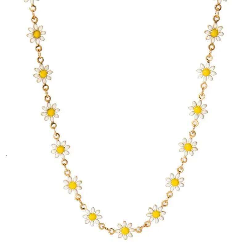 ASONSTEEL Fashion Shell Flower Pendant Necklace Gift For Women Stainless Steel Necklaces Golden Clavicle Chokers Exquisite Gifts H260312