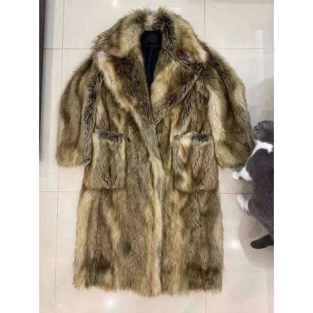 Mauroicardi Autumn Winter Oversized Colorful Thick Warm Faux Fur Coat Men Luxury Fluffy Overcoat Runway European Fashion 2025 Z260313
