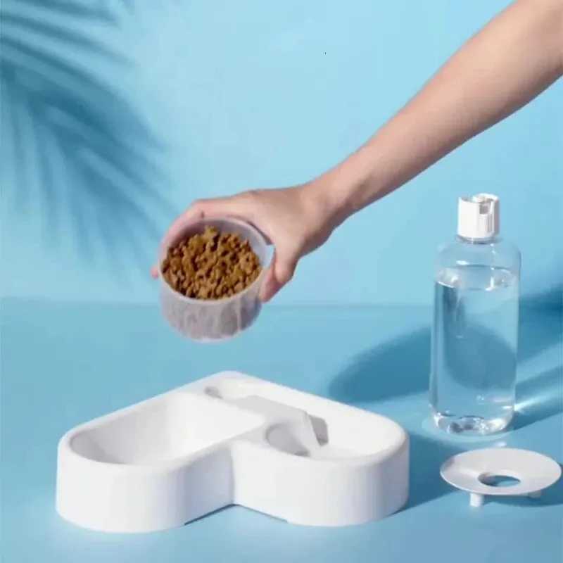 Automatic Drinking Fountain Pet Bowl Moisture-Proof Cat and Dog Feeding Basin For Water and Food Bowl H260313