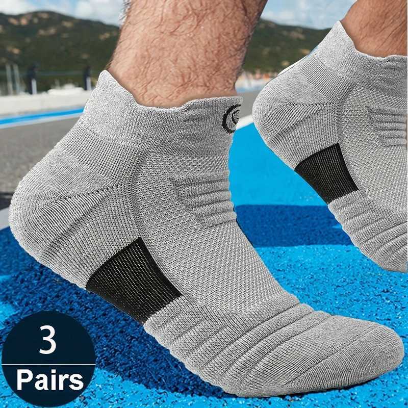 3/6 Pairs Sports Socks For Man High Quality Comfortable Breathable Basketball Short Socks Casual Fashion Low-cut Ankle Socks D260313