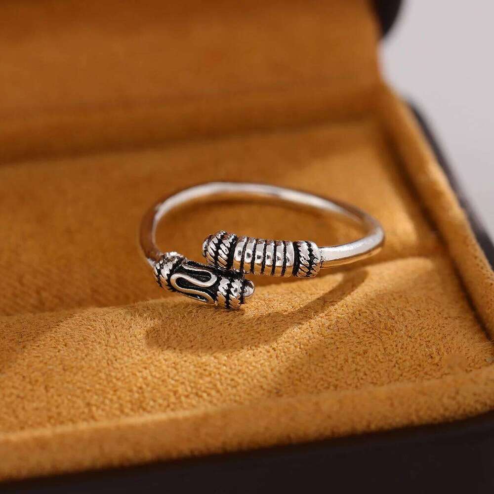 Wukong's Stick Geometric Creative 925 Sterling Silver Opening Rings H260312