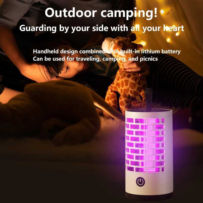 2026 New Portable Electric Mosquito Killer Lamp Rechargeable Household Electronic Mosquito Trap Safe Silent For Bedroom Camp H260313