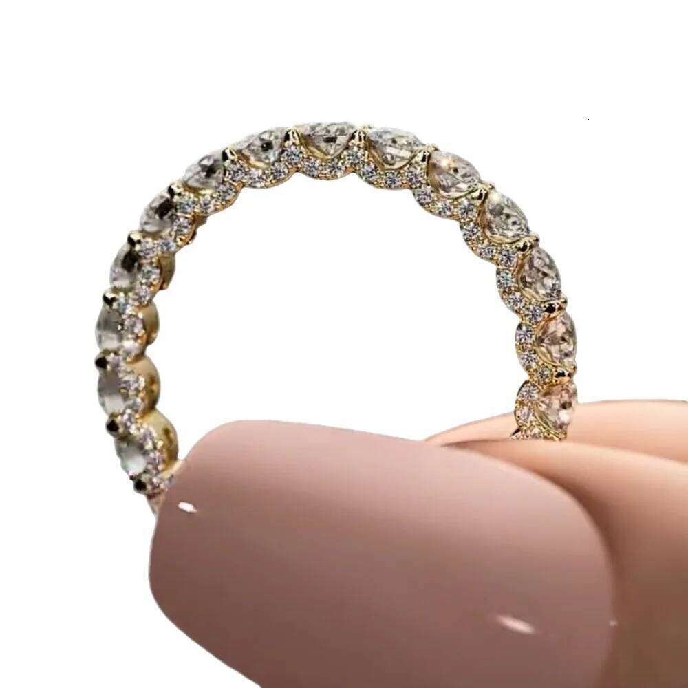 Luxury Crystal Small Round Stone Engagement Rings For Women Silver Color White Zircon Wheel Ring Wedding Band Jewelry Gift H260312