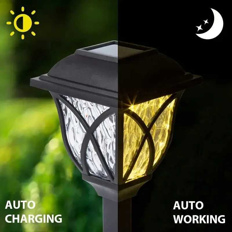1 Pack Solar Yard Lights Bright Lawn Lights Outdoor Waterproof Led Solar Pathway Lights Landscape Path Lights H260313