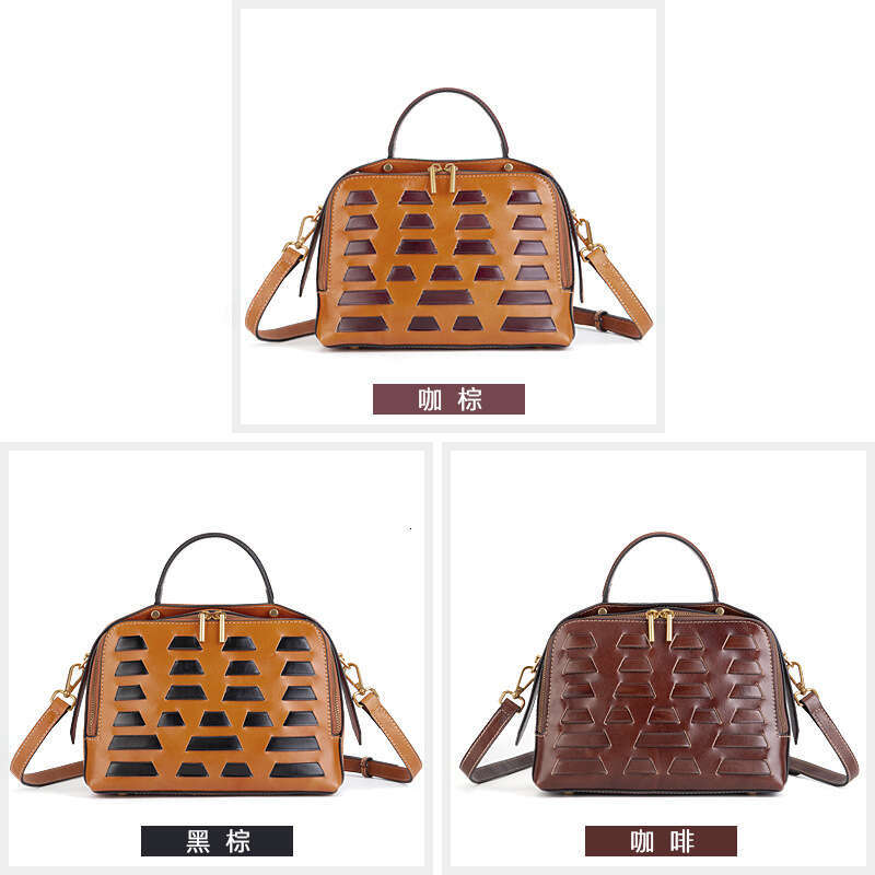 Luxury BagsTotes New Product Top Layer Vegetable Tanned Leather Dumpling Vintage Woven Series Large Capacity Handheld Crossbody Women S Bag SENYY