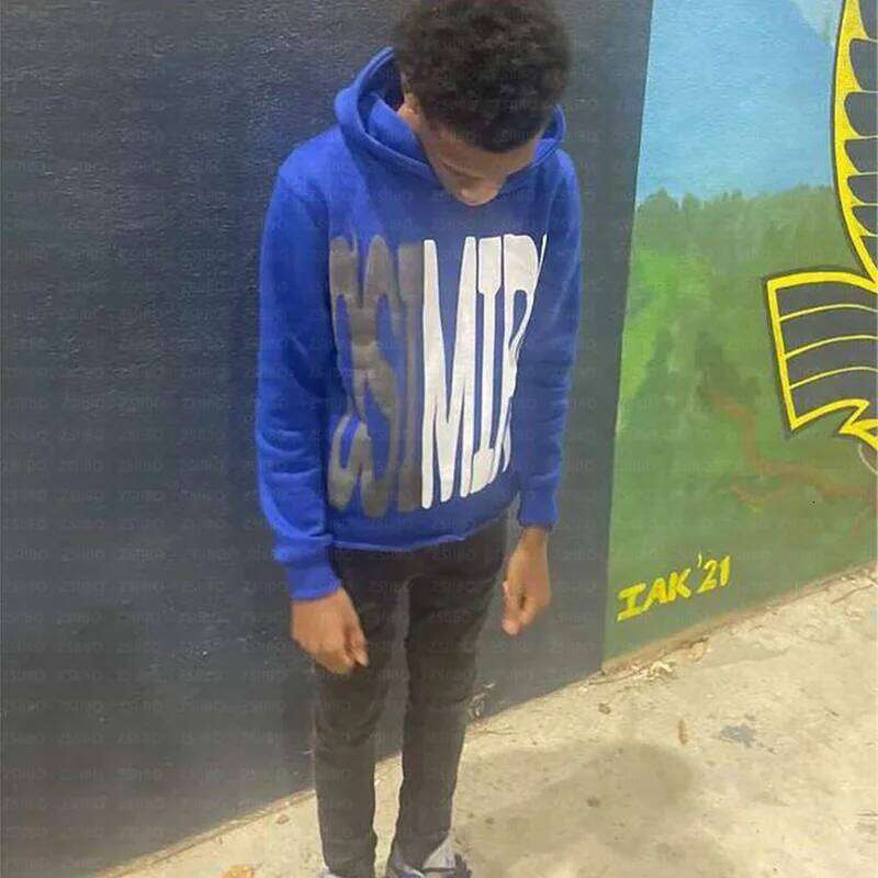 Y2K Men's Women's Street Wear Letter Foam Printed Loose Fitting Pullover Sweatshirt European American Hip-hop Gothic Hooded Top Z260315