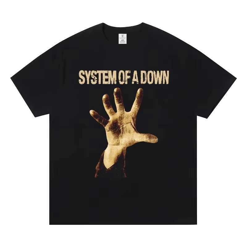 System of A Down Band Short Sleeve T-shirt World Rock Europe American Metal SOAD Fashion Casual Mens and Womens T-shirts Tops D260313