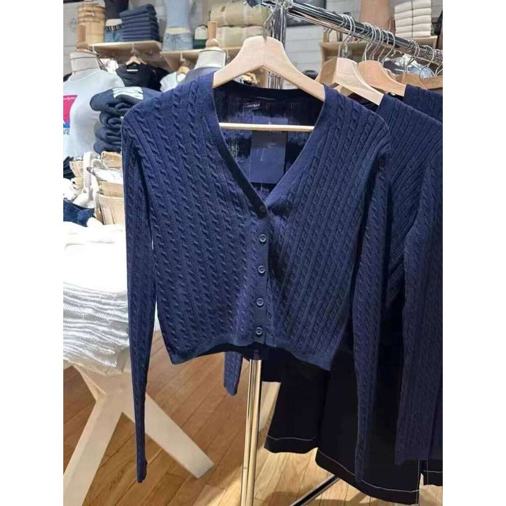 Twisted Flower Knitted Cardigan Sweater Woman Long Sleeve V-Neck Sweet Cropped Coat Autumn Streetwear Fashion New Sweaters Top Z260313