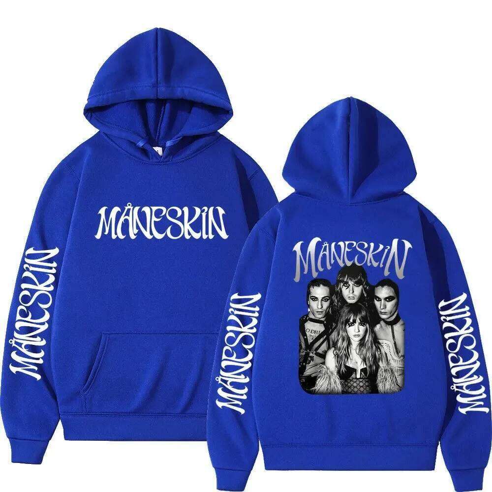 2026 Italian Rock Band Maneskin Hoodies Singer Graphic Printing Sweatshirts for Fans Casual Long Sleeve Men Women Clothing Hoody Z260315