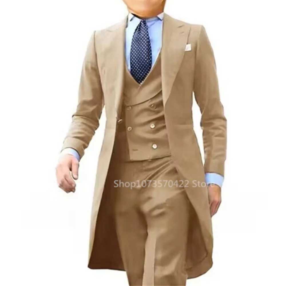 Mens Slim Fit Double Breasted Suit Vest and Pants Set for Wedding Groom Tuxedo Elegant Rose Red Business Party 3 Pcs M260313