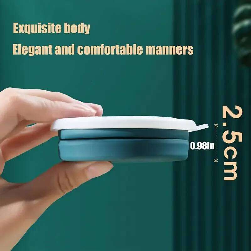 Portable silicone water 320ml outdoor heat-resistant cup with lid foldable travel drinking cup, Z260314