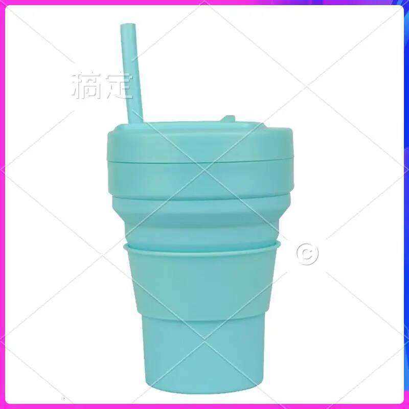 AUU-Silicone Coffee Cup,Portable & Reusable For Outdoor, Hiking, Daily Home Use, Eco-Friendly Folding Water Cup Z260313