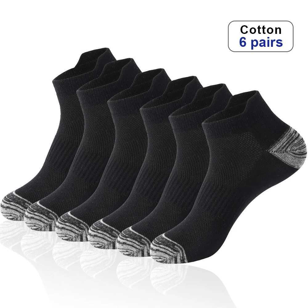 6 Pairs Men Ankle Socks floor sock Cotton Sports Socks Mesh Casual Athletic Summer Thin Cut Short High Quality Sokken Size 38-48 D260313
