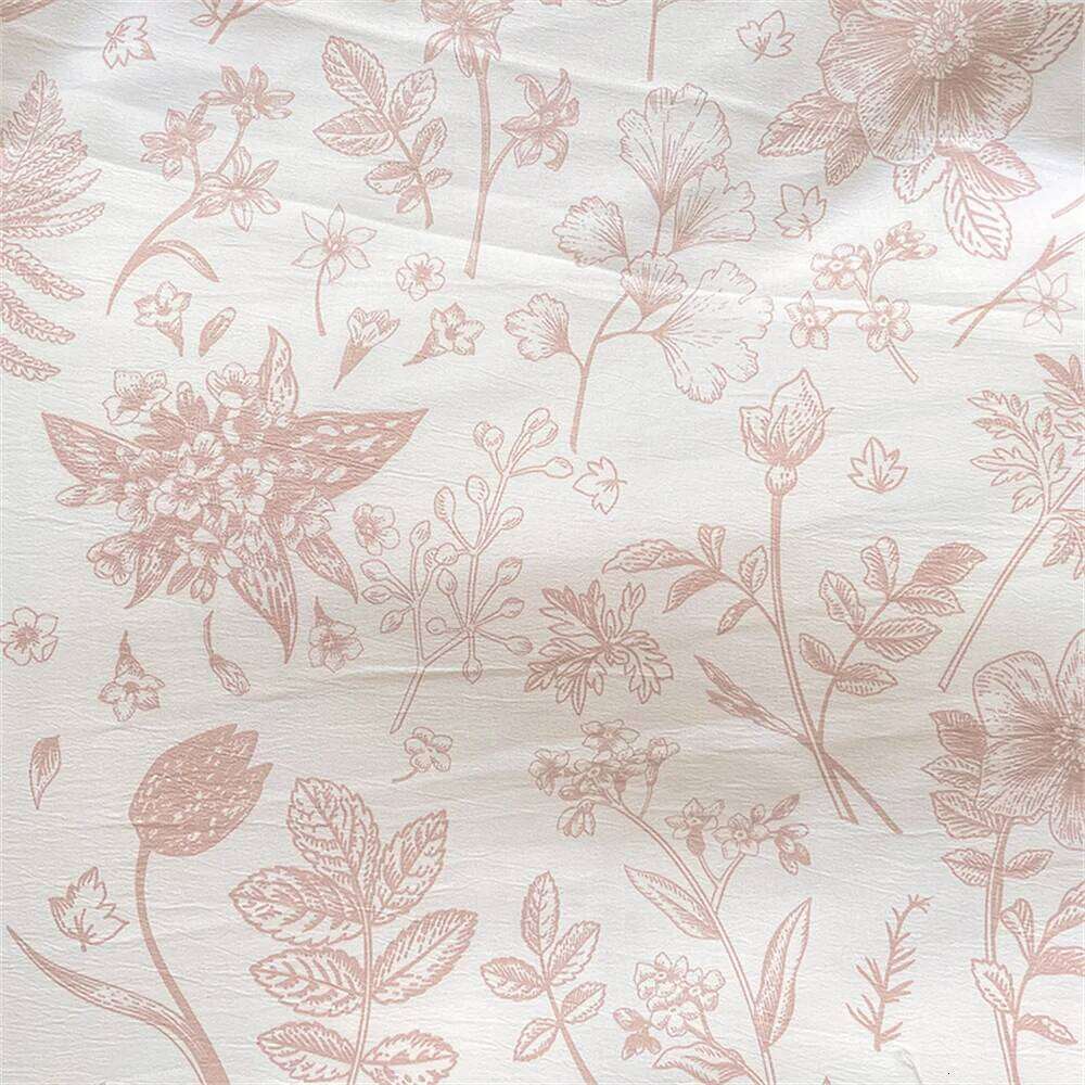 Beautiful Duvet Cover Cute Plant Flower Sheet for Women and Girls Washed Cotton Pillowcase Home Textiles Four-Piece Bed Set H260312 - view 5