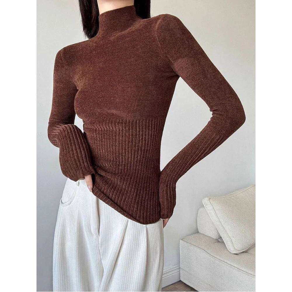 Slim Turtleneck Knit Sweater Women Fall Winter Long Sleeve Vintage Bottoming Pullovers Female Elegant Casual Harajuku Jumpers Z260313