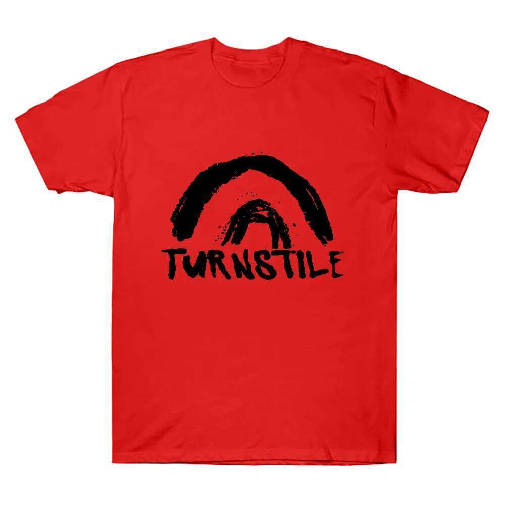 DOUBLE RAINBOW Tee Turnstile Band Shirt Short Sleeve T-shirt Unisex Clothing Graphic Print Rock Streetwear Y2K Z260314