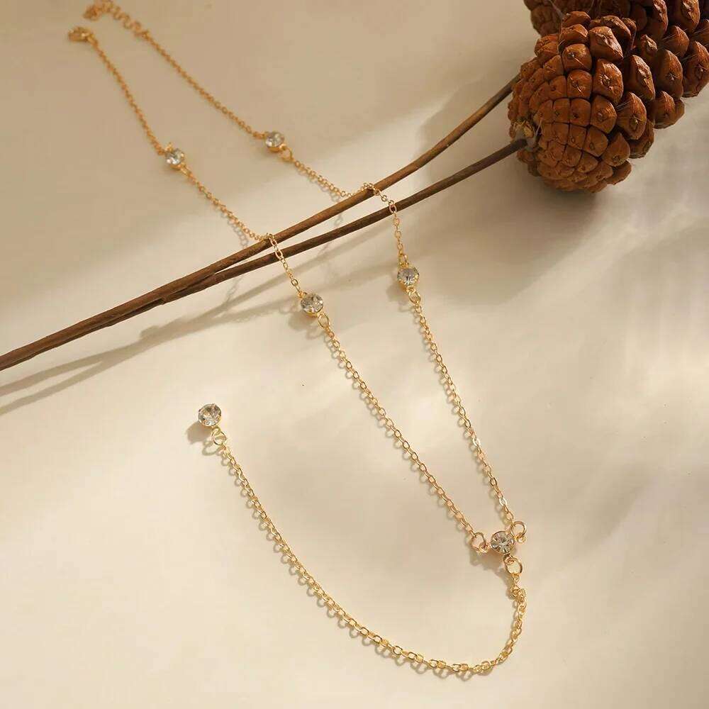 DGIDDK Fashion Layered Long Stainless Steel Geometric Beads Tassel Simple Necklace Gift For Women Jewelry H260312