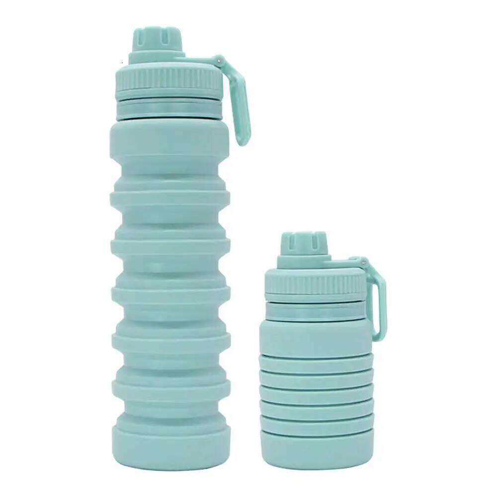 750ML Durable Silicone Lightweight Water BPA Free Sports Folding Bottle for Outdoor Z260313