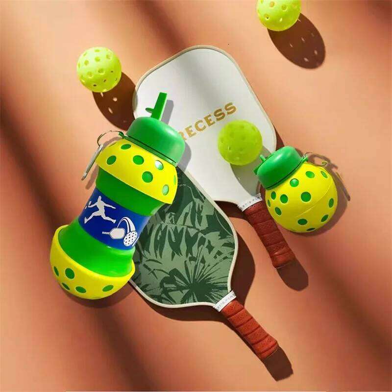 Fold Camping Cups Mug Outdoor Sports Basketball Football Tennis Golf School Leakproof Portable Kids Water Bottle Z260313