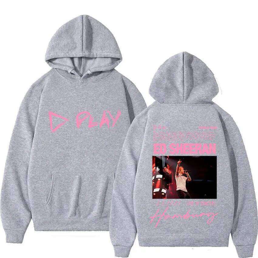 Rapper Ed Sheeran Play Tour 2026 New Album Hoodies Mens Women Vintage Oversized Long Sleeve Sweatshirt High Quality Fleece Hoody Z260315