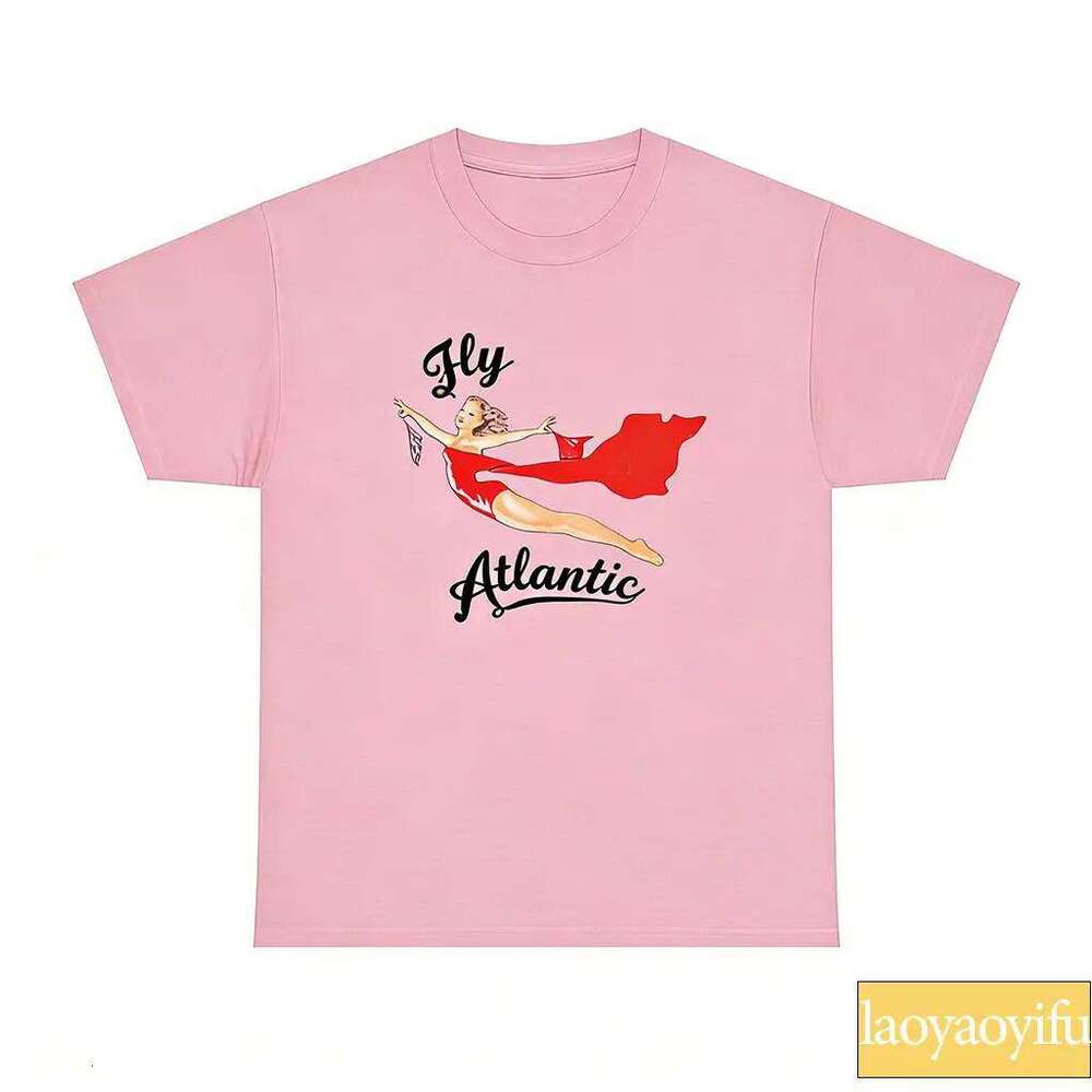 Fly Atlantic T-shirt, Hoodie | Princess Diana Retro 80s Clothing Vintage Sweatshirt 90s Short Sleeve Tops Z260314