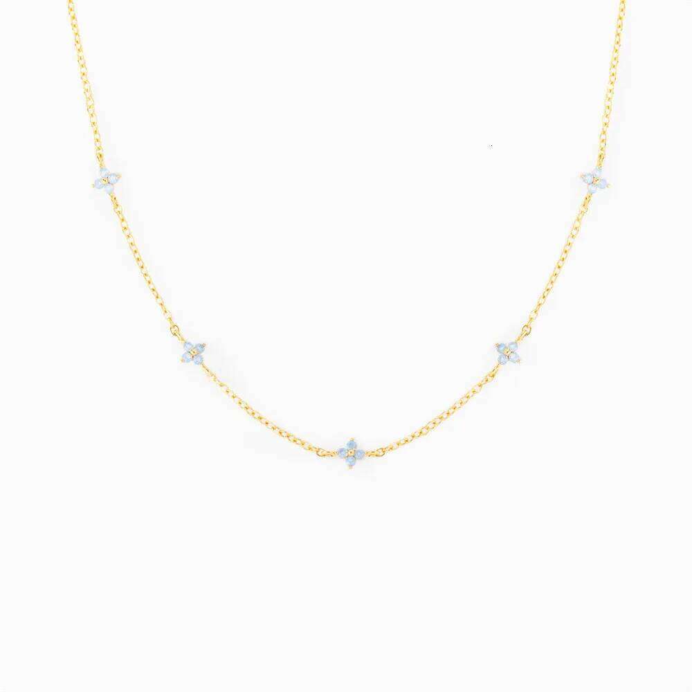 Mini Flower Delicate Tiny Choker Collar Chain on Neck Thin Necklaces for Women Girls Y2k Fashion Jewelry Girlish Gifts KDN005 H260312
